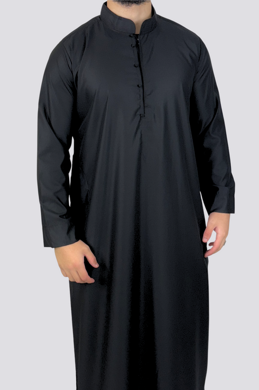 Black Collar Thobe