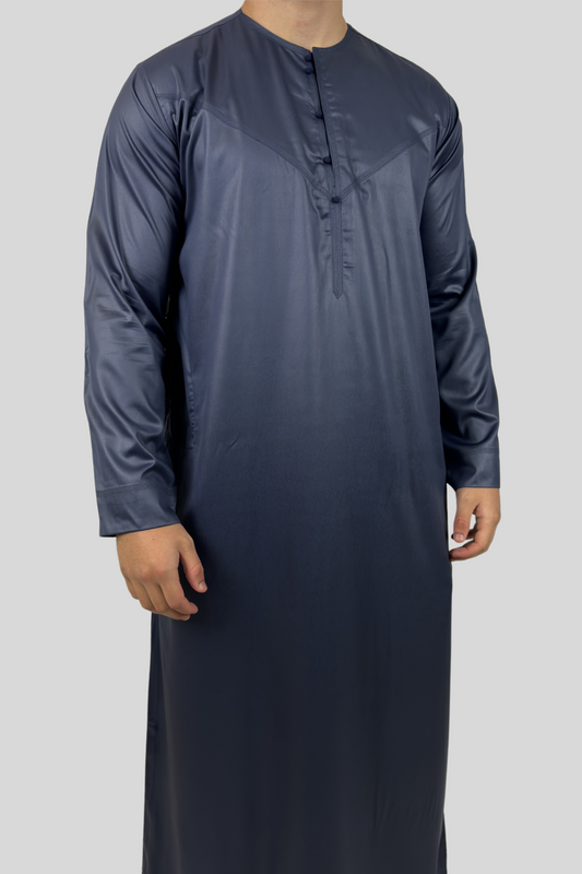 Shiny Teal Omani Thobe