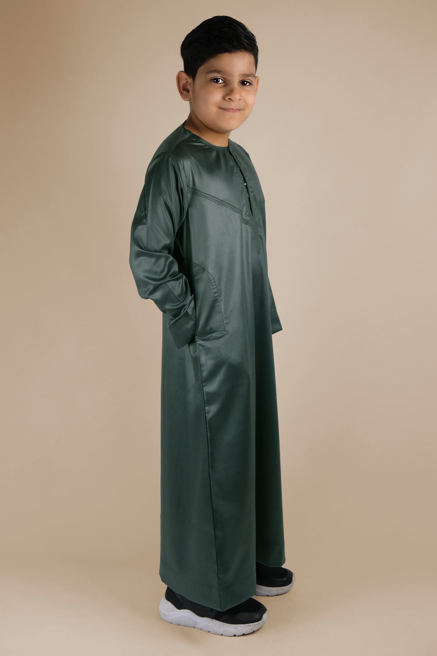 Kids Forest Green Thobe