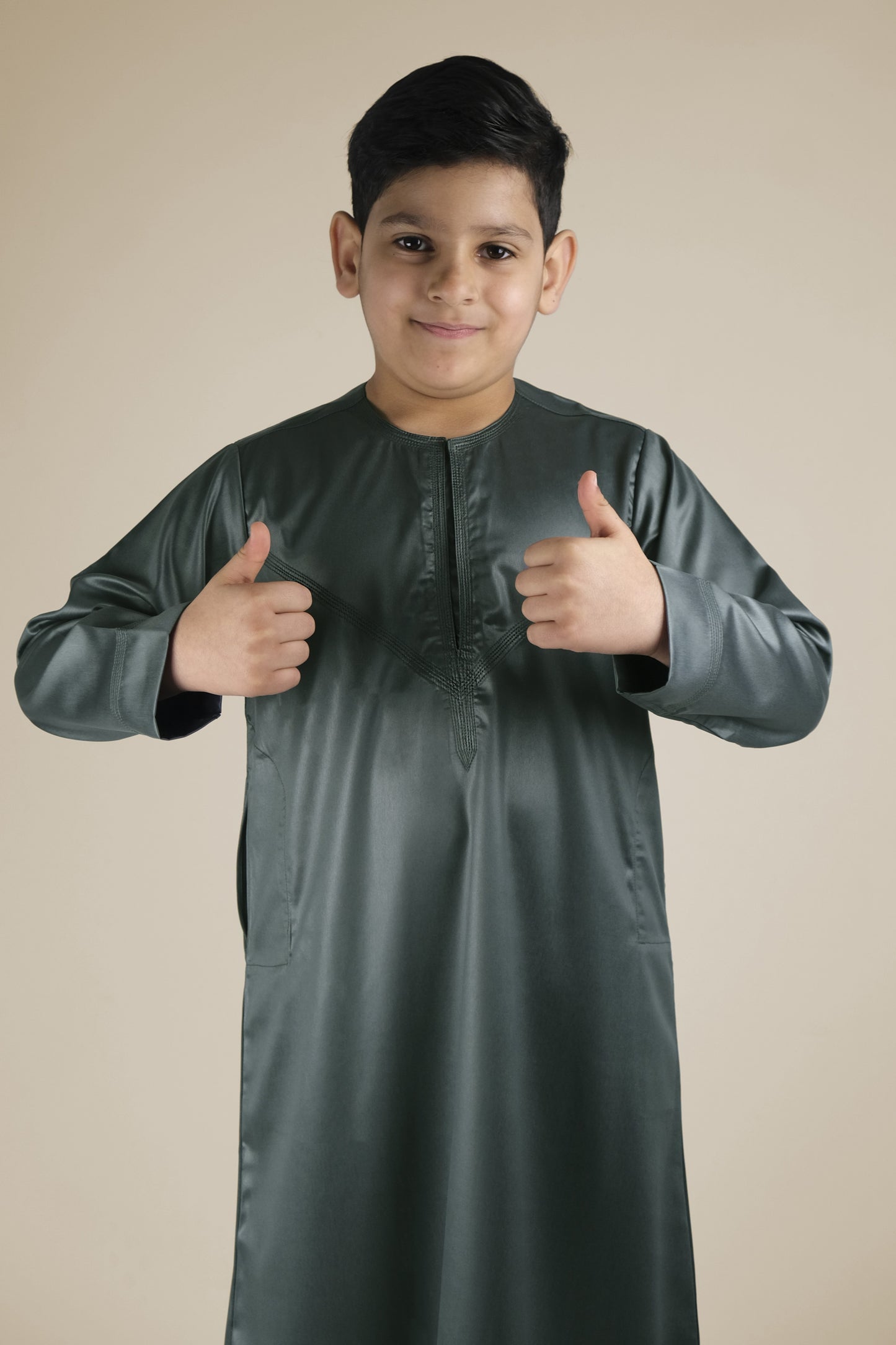 Kids Forest Green Thobe