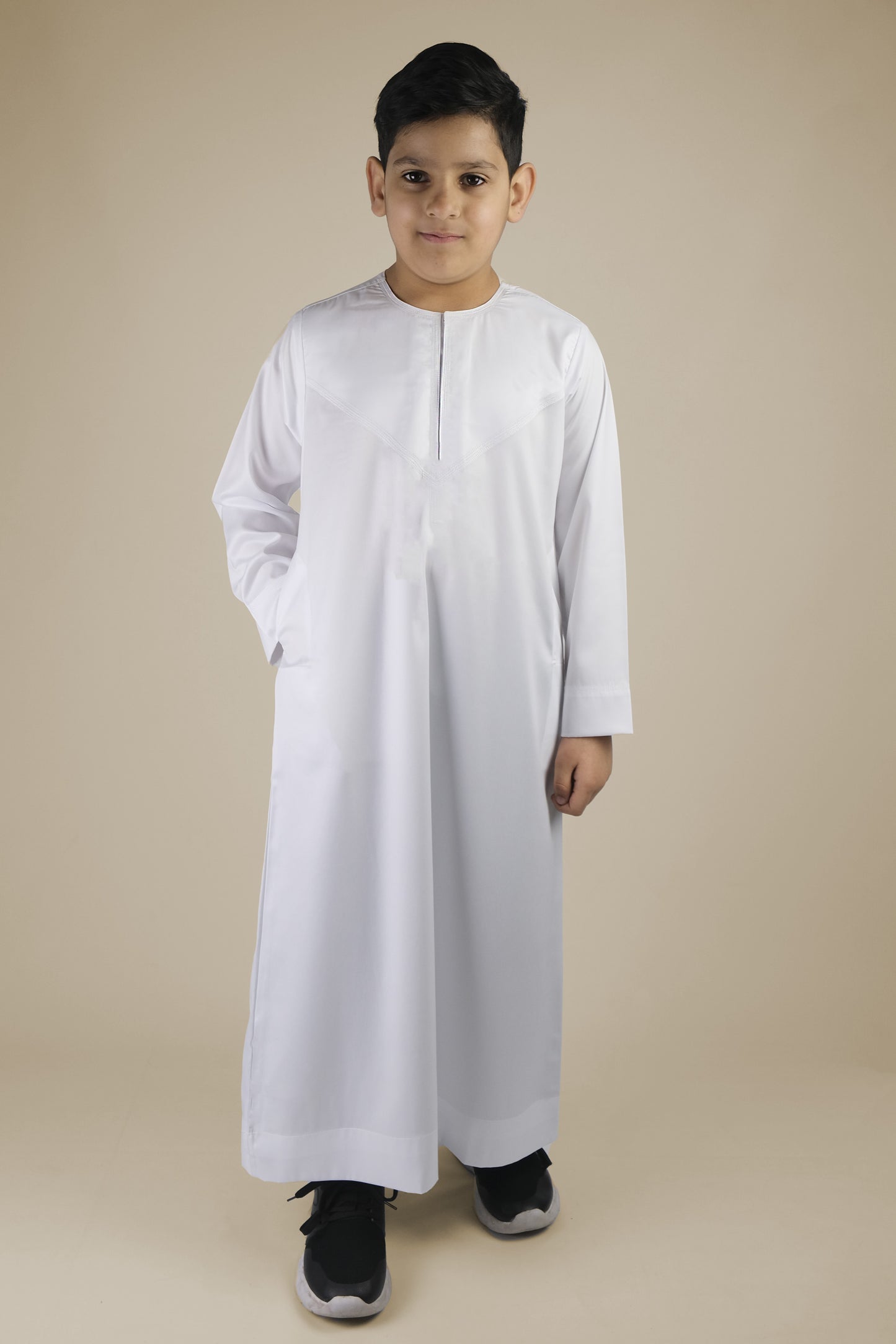 Kids White Thobe